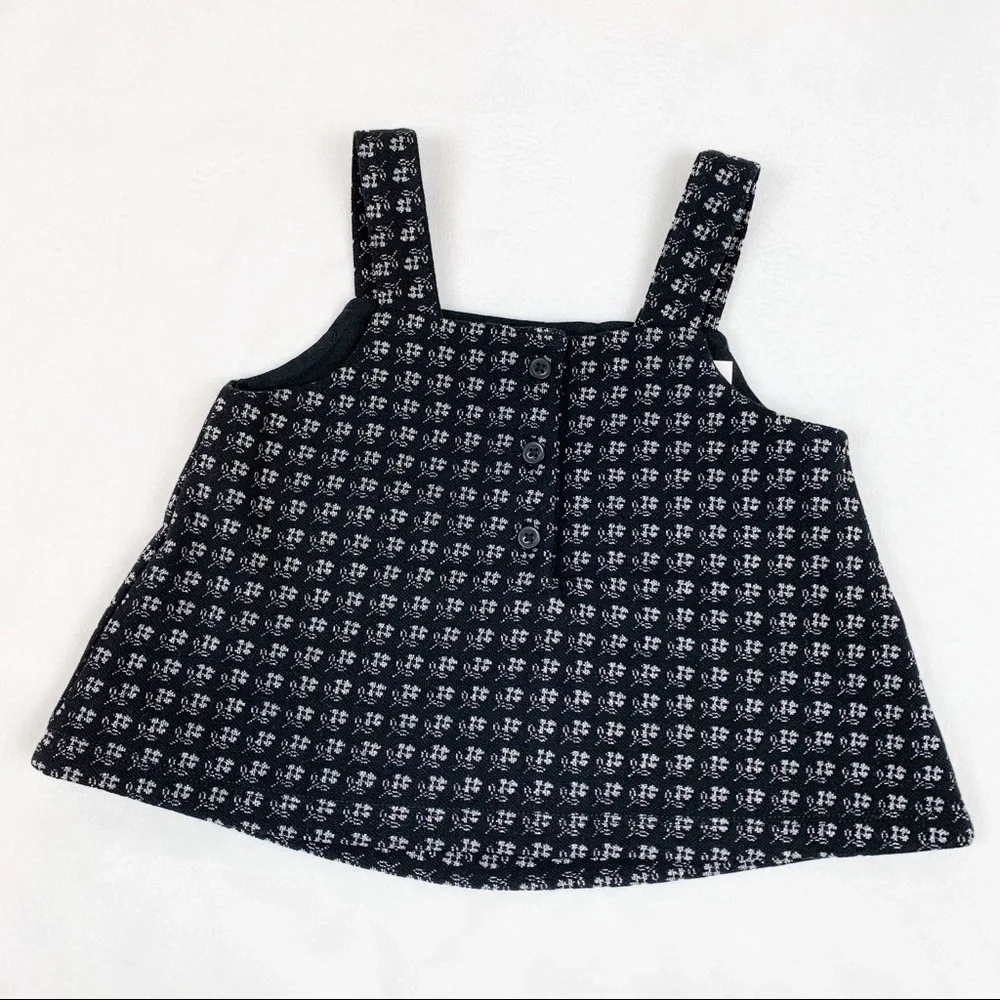 Janie and Jack sleeveless‎ square neck metallic top